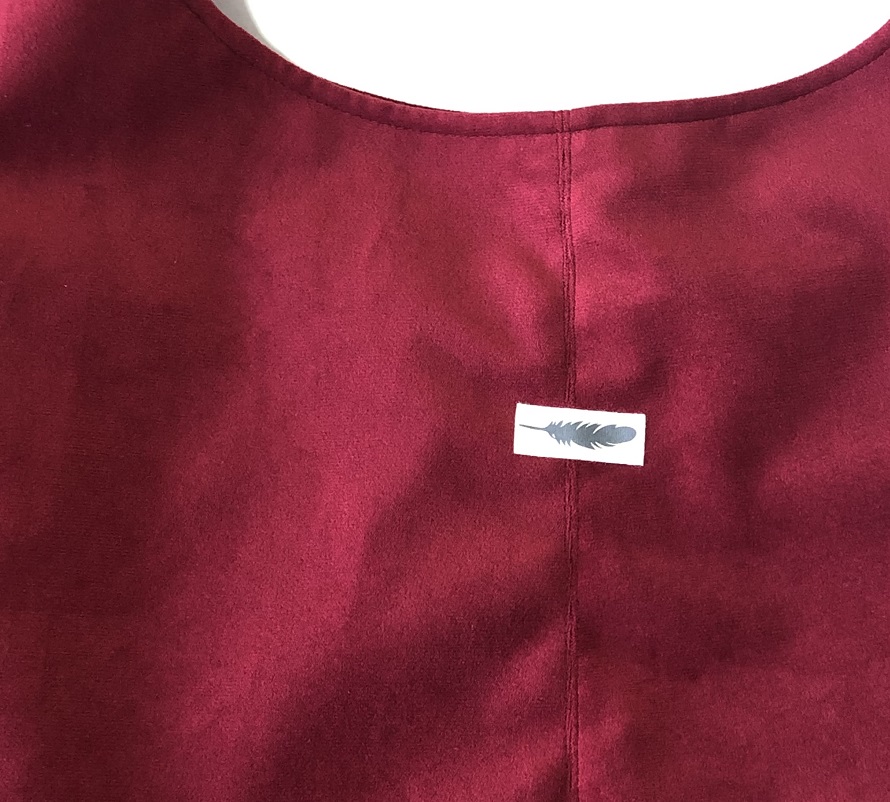 TOREBKA TORBA WOREK SZOPERKA OPONKA PIÓRKO BORDO Materiał dominujący tkanina