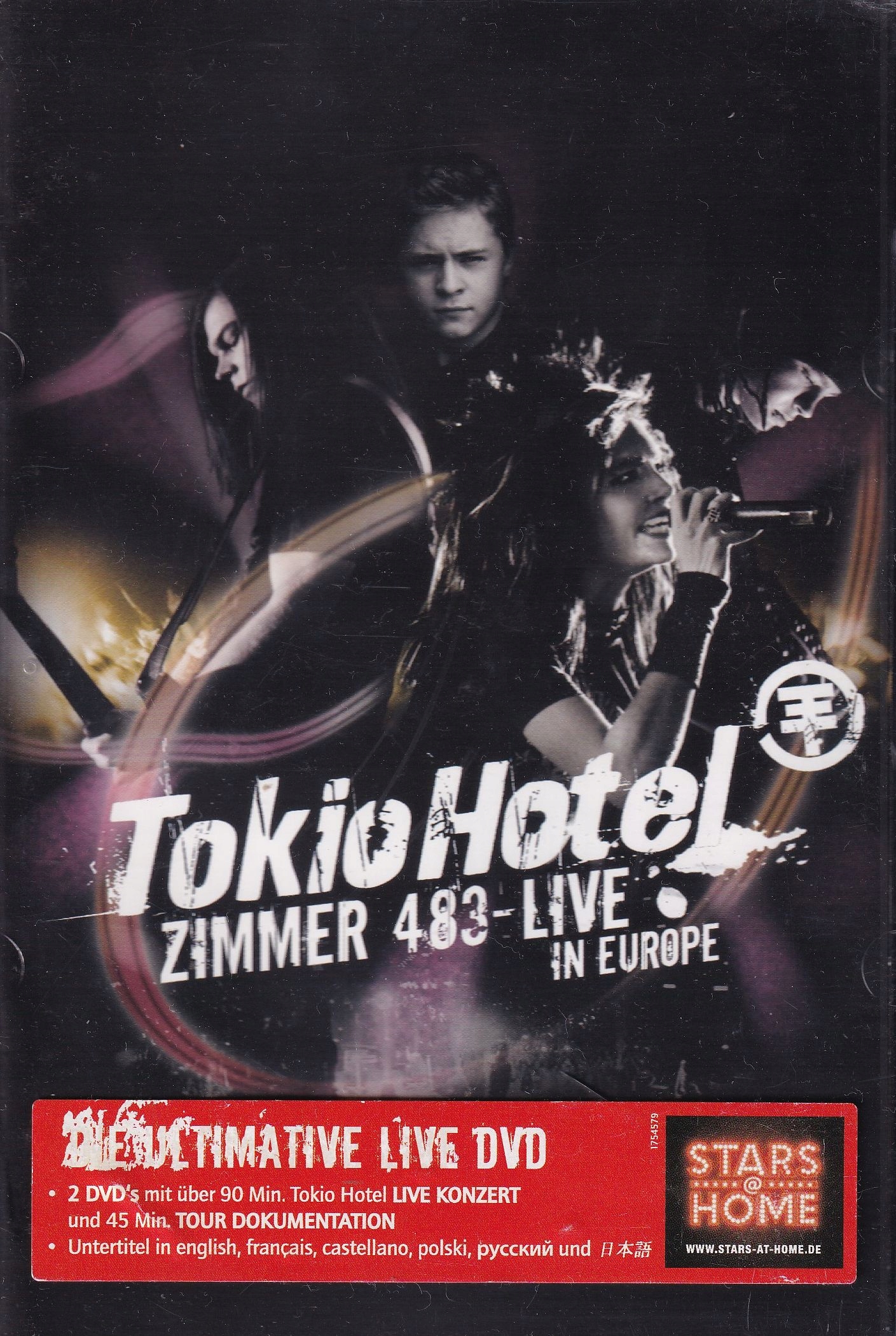TOKIO HOTEL ZIMMER 483 LIVE IN EUROPE 2DVD LIMITED