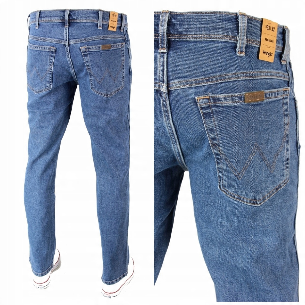 

Wrangler Regular Jeansy Proste W40 L34