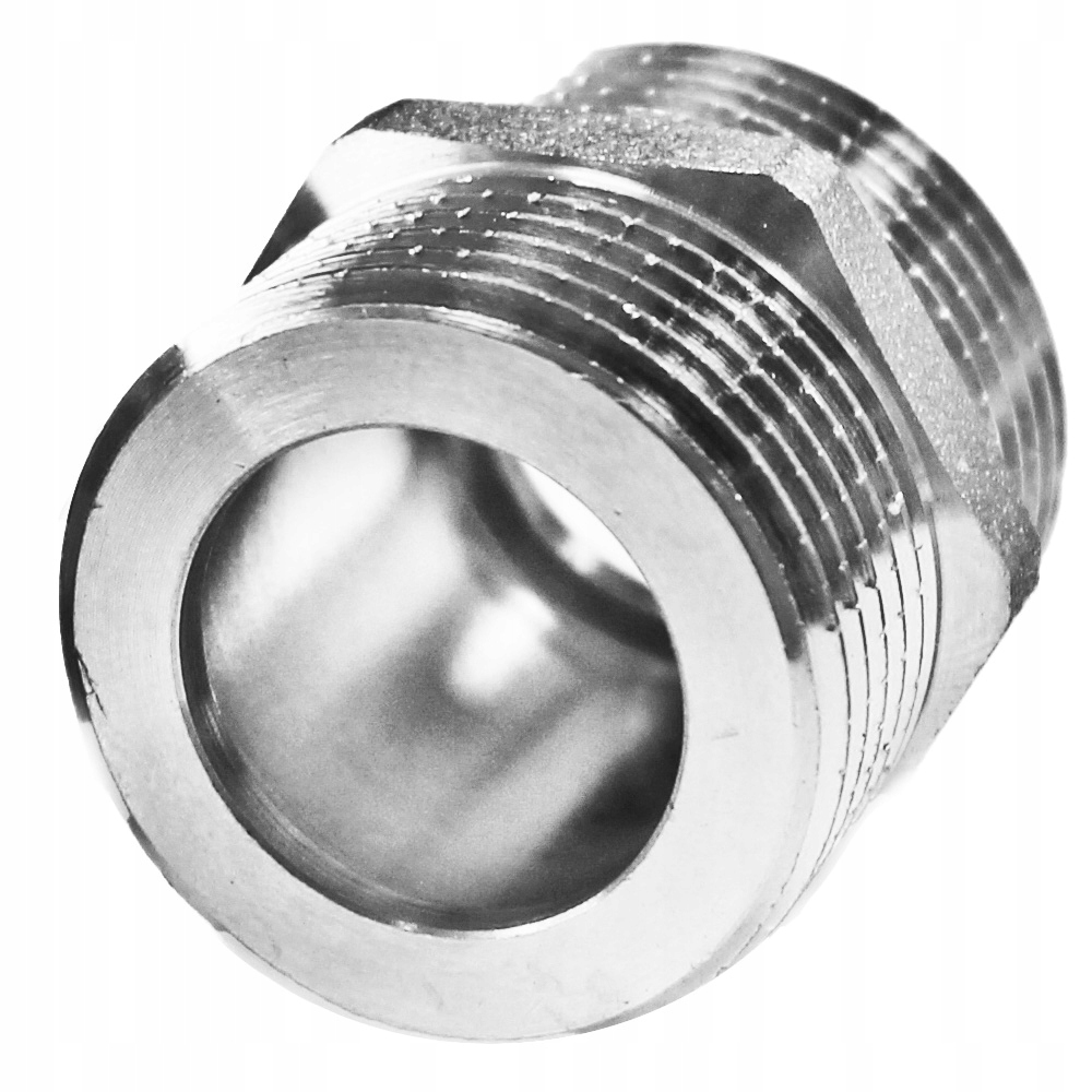 Nypel mosiężny niklowany DN50 2 1/2 z jednostronnie płaskim czołem Flexo