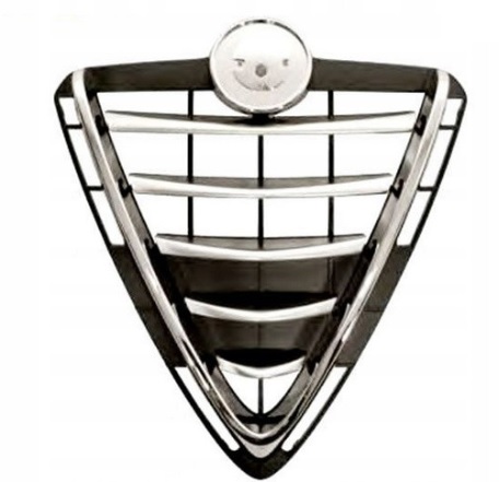 Alfa Romeo Giulietta (940) Středová atrapa chrom, stříbrná, lesklá, nová