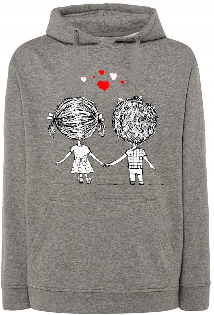 Valentýnský Dárek Mikina s potiskem Pár Láska r.XS