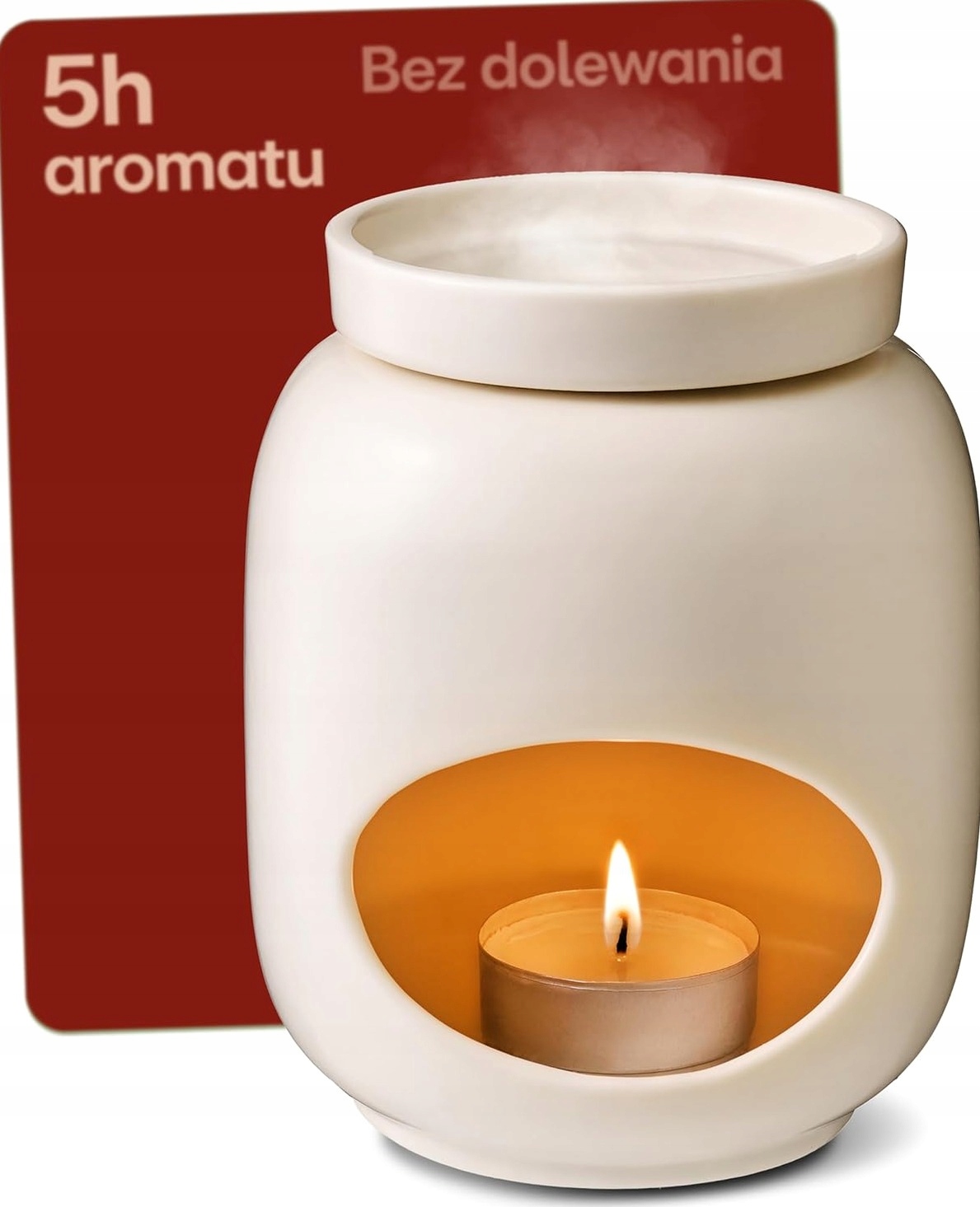 Kominek Zapachowy Ceramiczny Biały 75ML Dekoracja Dom Aromaterapia