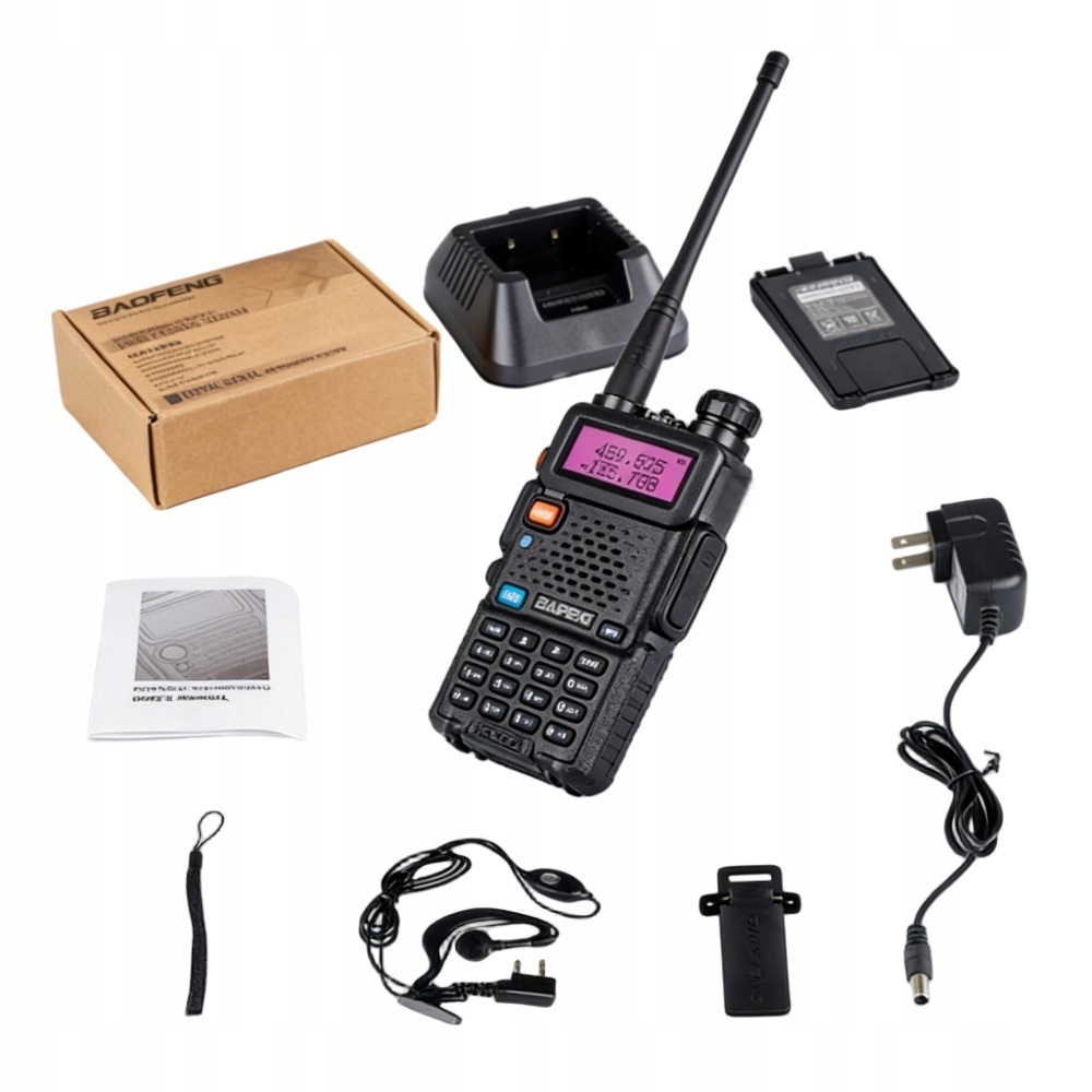Baofeng UV-5R 5W 2025 – Najnowsza wersja krótkofalówki z dużą mocą