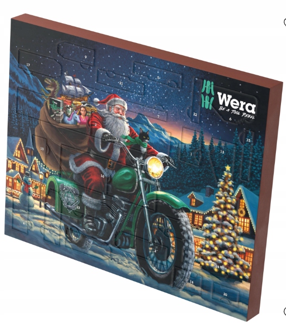 Adventný kalendár s náradím Wera Tools Darček Harley Akcia Lacnejšie