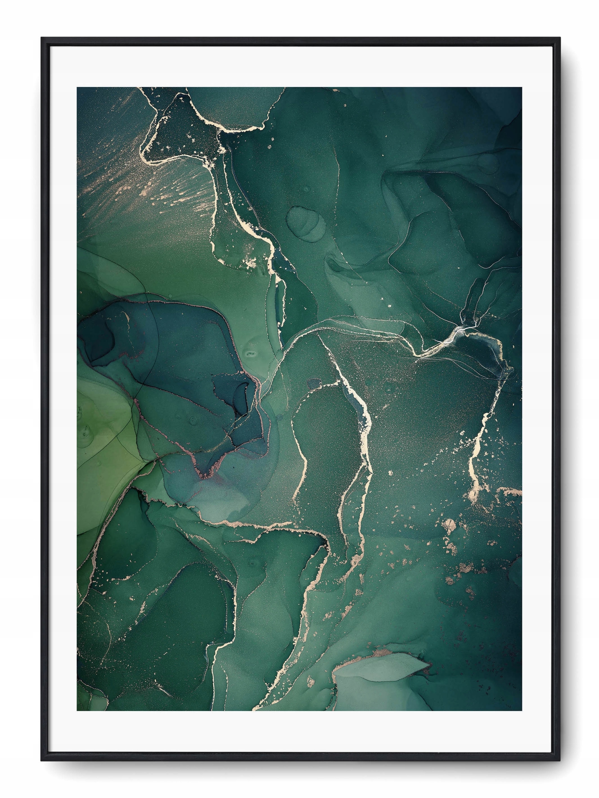 

Plakat r 30x40 cm Marmur Tekstura Zieleń Ciepły