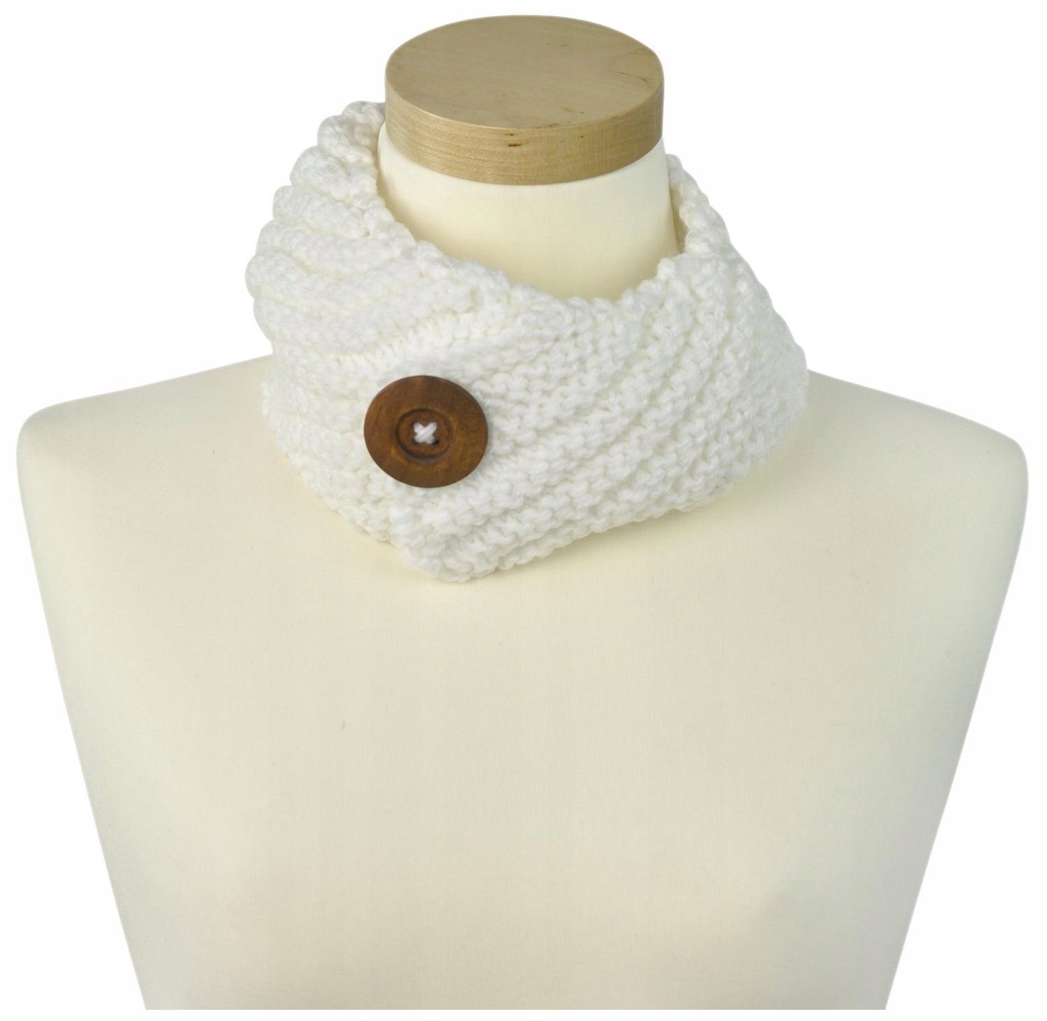 SALE-% urocza OPASKA wielki GUZIK na zimę cz0371-1