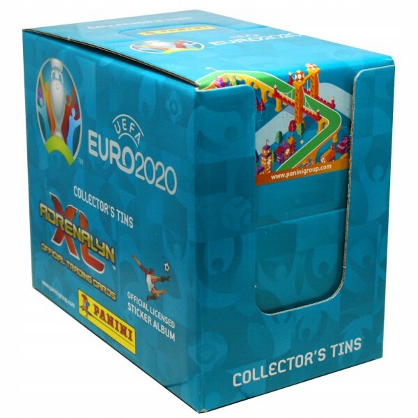 Panini Eufa Euro 2020 Collector's Tins Adrenalyn 5 puszek w sealed boxie