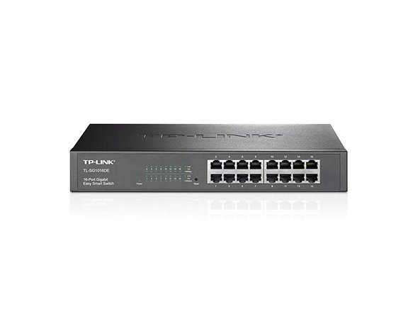 16-Port Gigabit Easy Smart Switch Port: 16× Gigabit RJ45 Ports Spec: 1U…