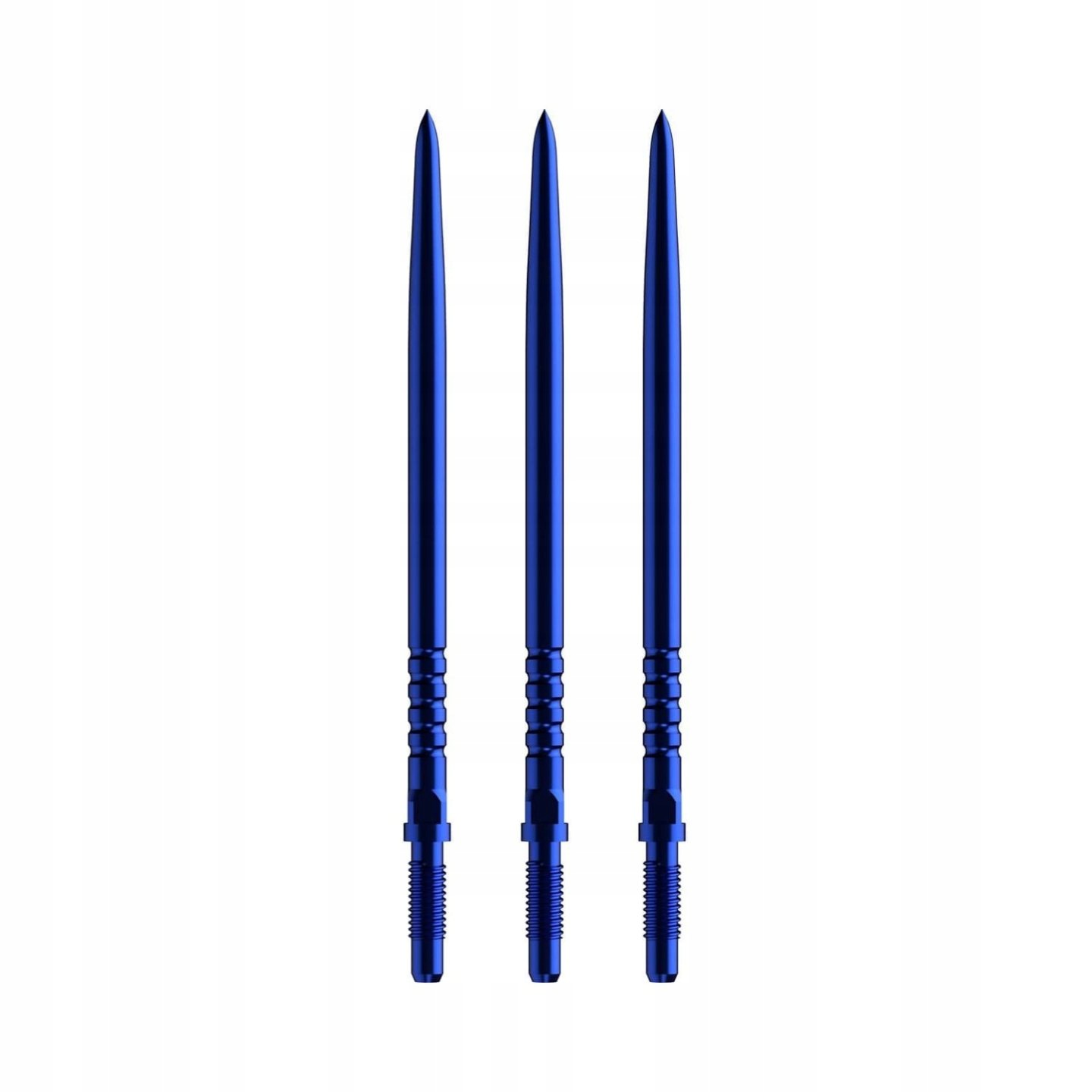 Końcówki metalowe Cp Points Ringed Grip Blue 40 mm