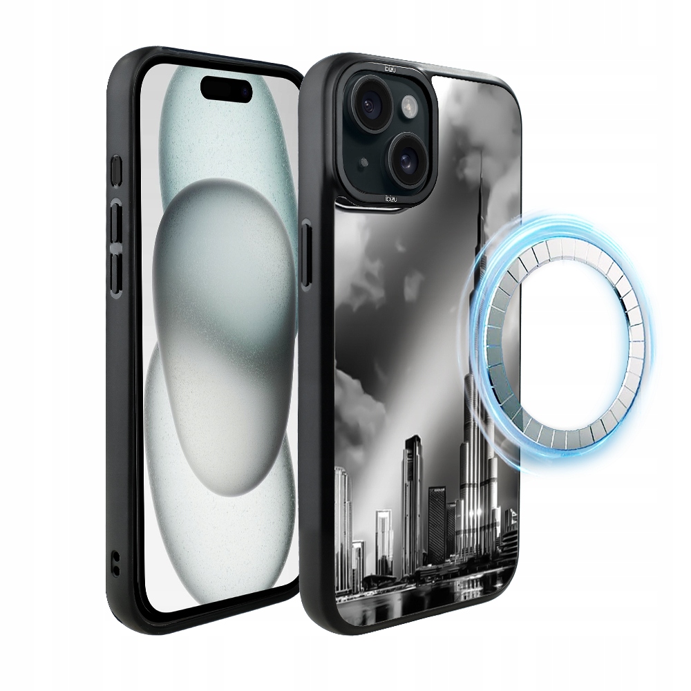 iPhone 15 Plus Ibizu DropGuard matné Pouzdro s MagSafe, Burdž Chalífa