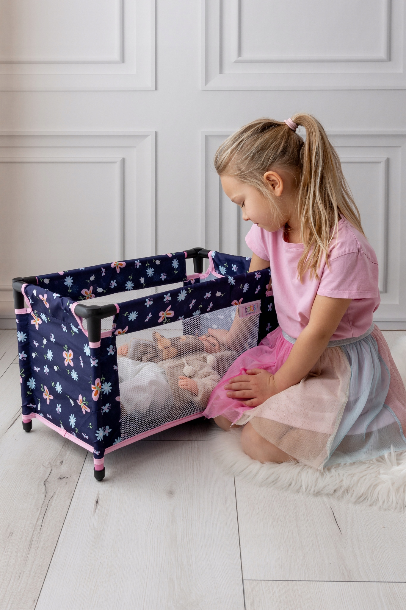 Wózek dla lalek 3w1 ŁÓŻECZKO KRZESEŁKO POŚCIEL TORBA PRZEWIJAK ZESTAW XXL EAN (GTIN) 5904161366898