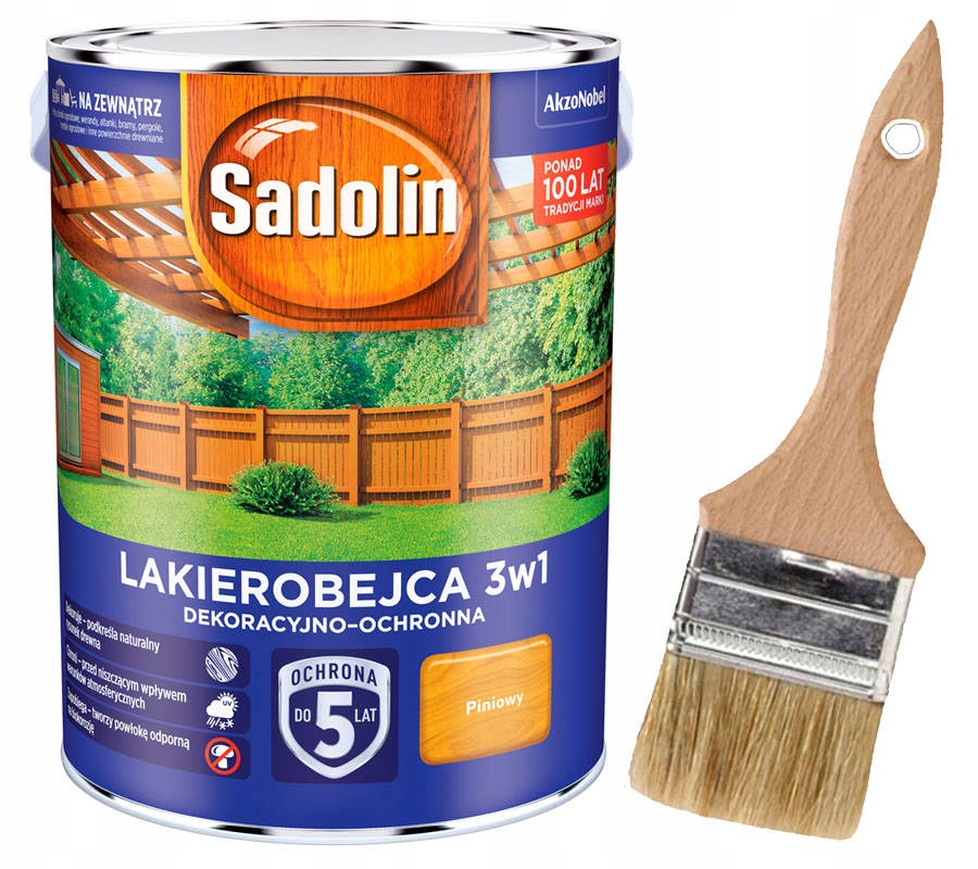 

Sadolin Lakierobejca do drewna 3w1 5L Piniowy