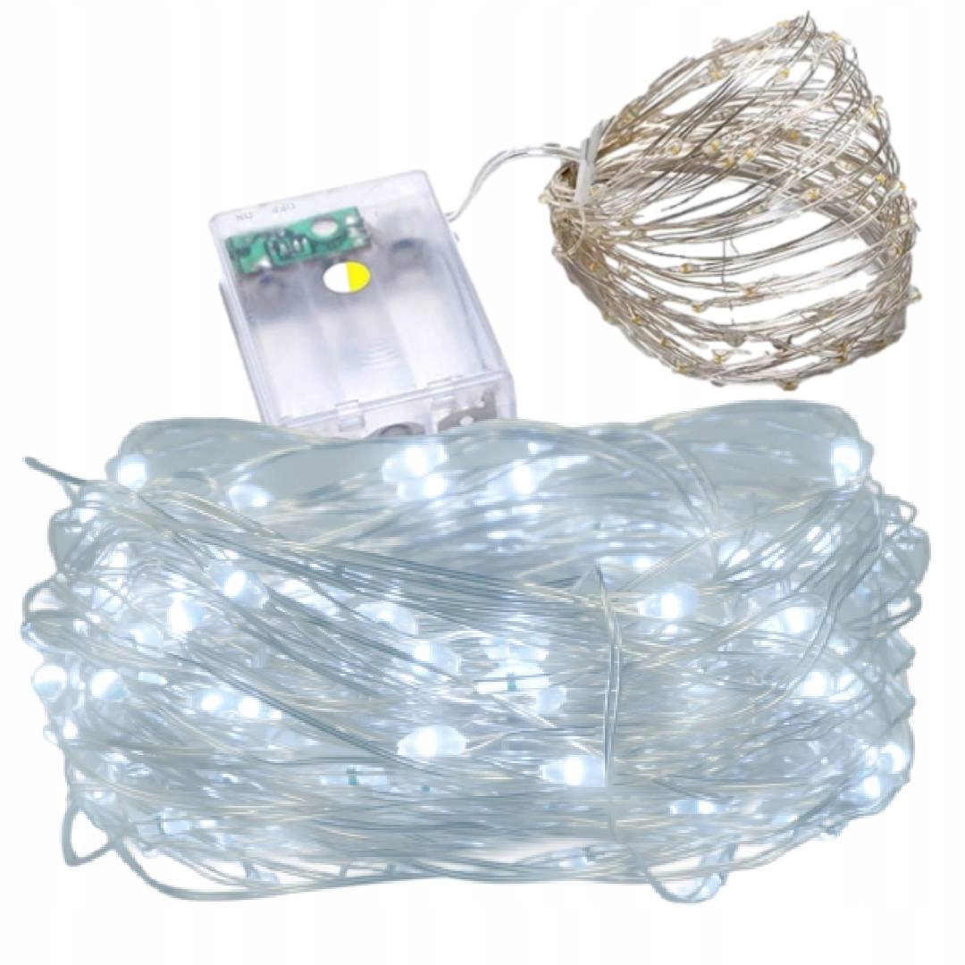LAMPKI DRUCIKI CHOINKOWE 50 LED NA BATERIE DIODY