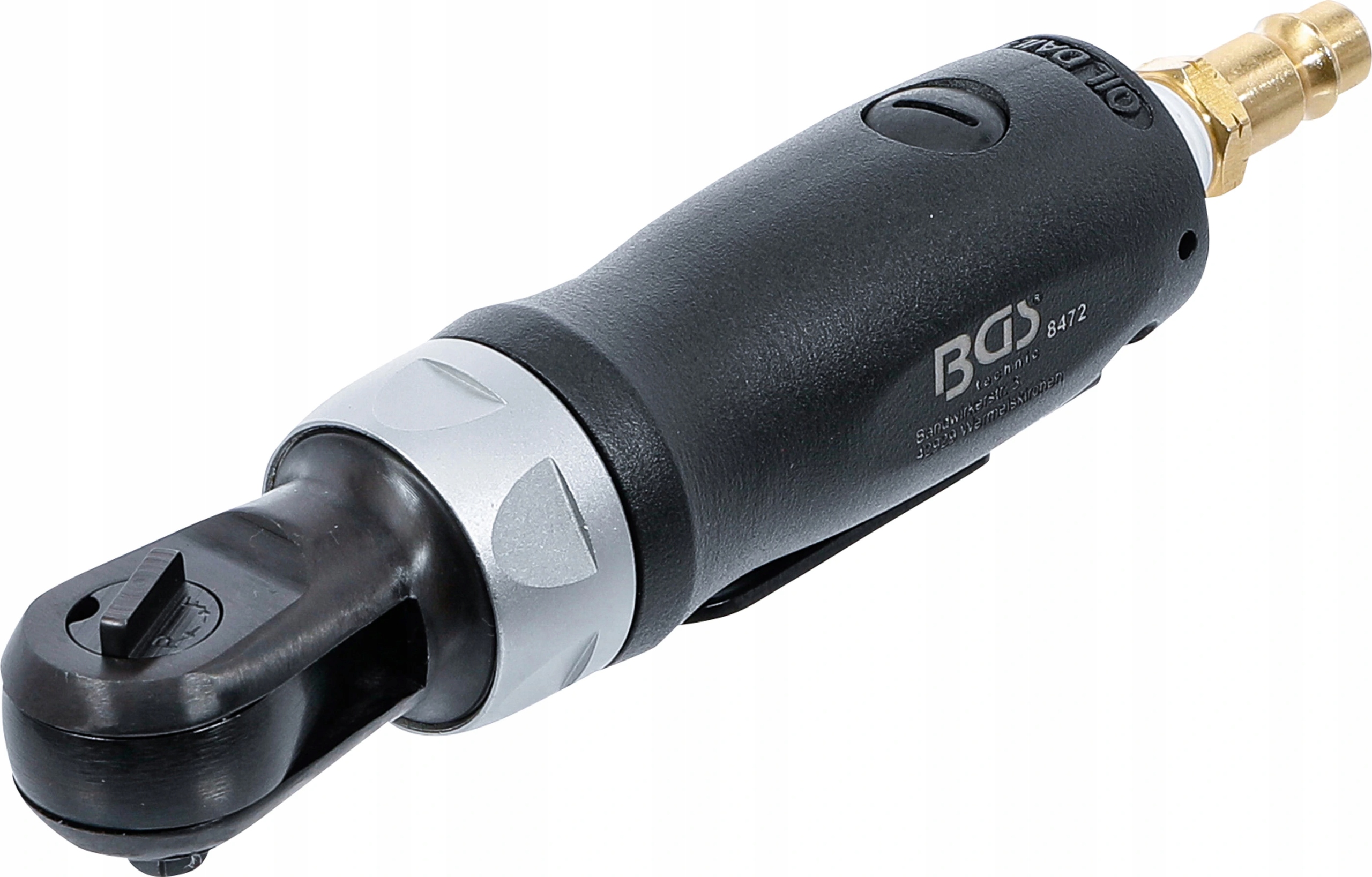 Bgs 8472, Pneumatický račňový skrutkovač 6,3 mm (1/4") 54 Nm krátka