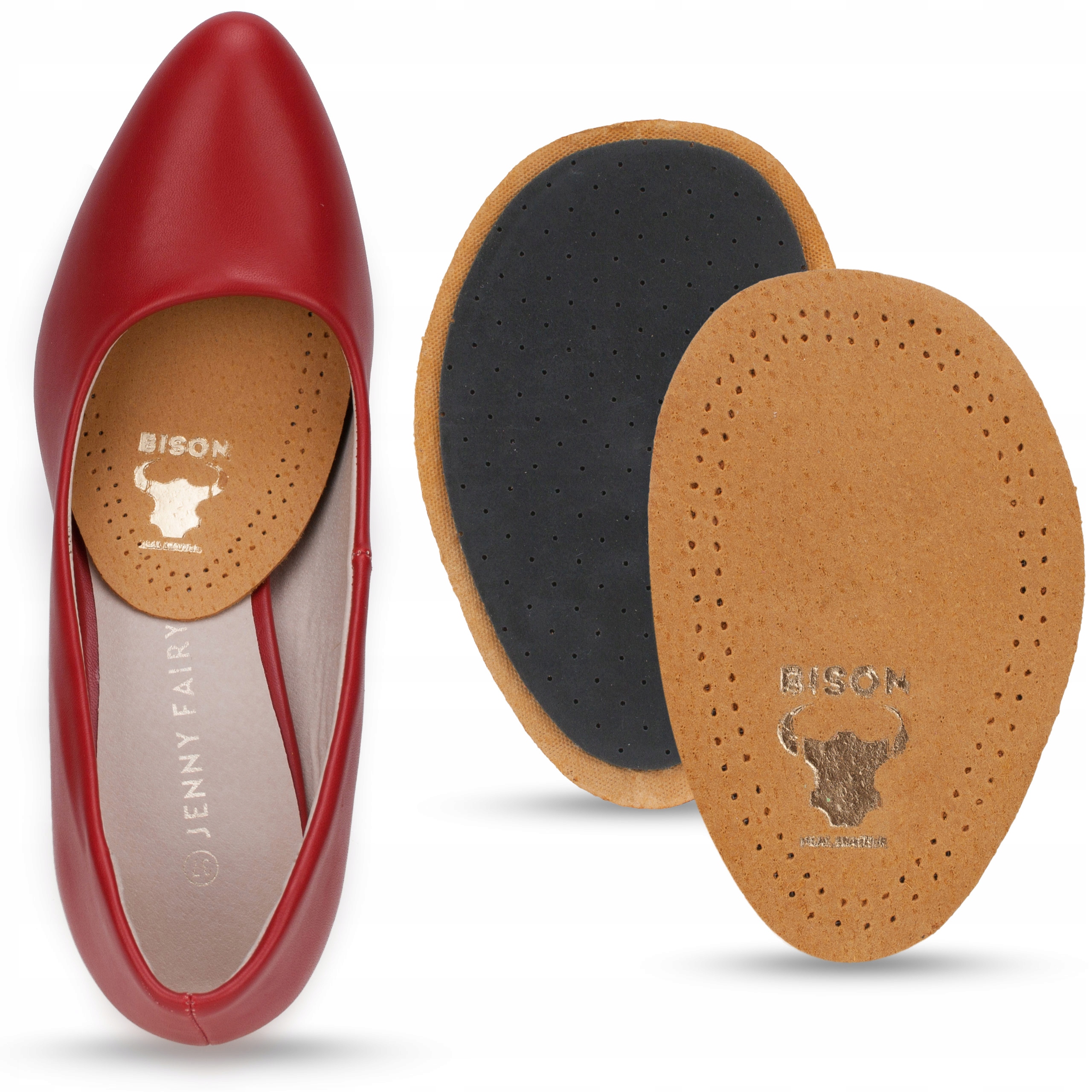 

Półwkładki do butów skórzane Przeciwpotne XL_44-46