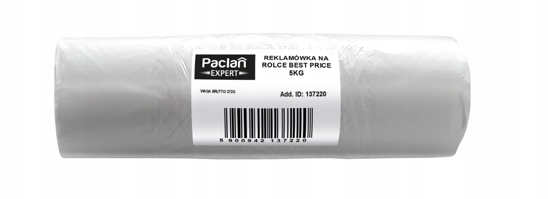 

Paclan Reklamówki jednorazowe na rolce 5kg 43x35cm