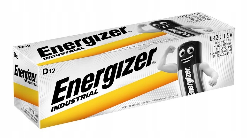 Energizer Baterie Industrial Pro D LR20 1,5V 12 Sztuk