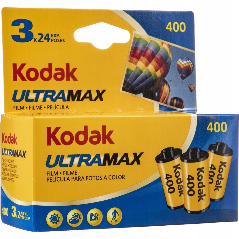 

3x 24x Film Klisza Kolorowa Negatyw Kodak Ultramax