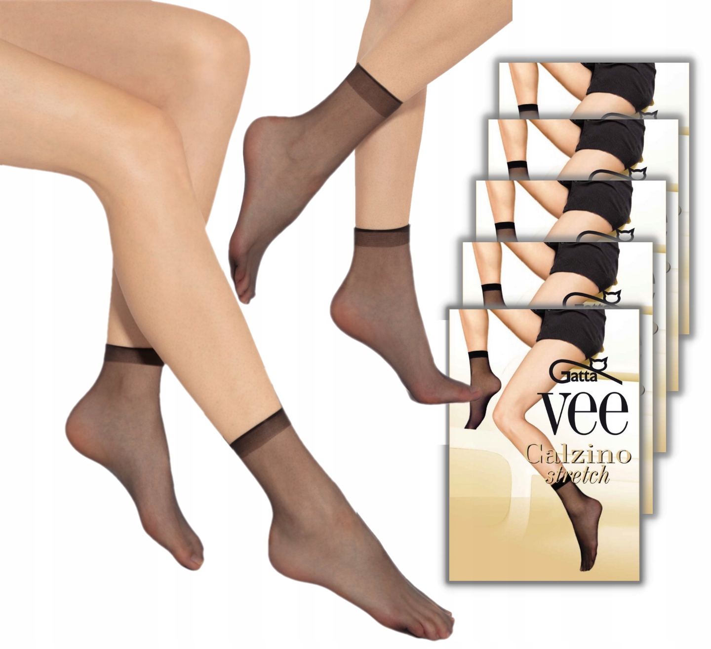 

Skarpetki damskie Gatta Vee Stretch 10-par