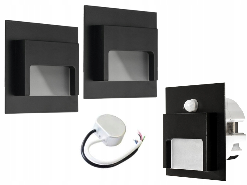 Sada Lampičky na schody Halogen Led 3x Čidlo
