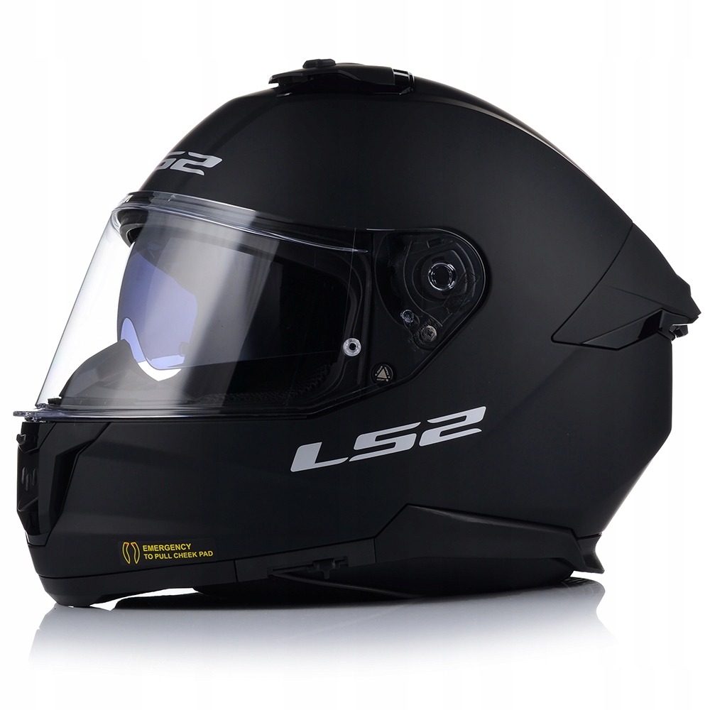 KASK MOTOCYKLOWY LS2 FF808 STORM II CZARNY MĘSKI BLENDA + ZŁOTA SZYBA Rozmiar XL