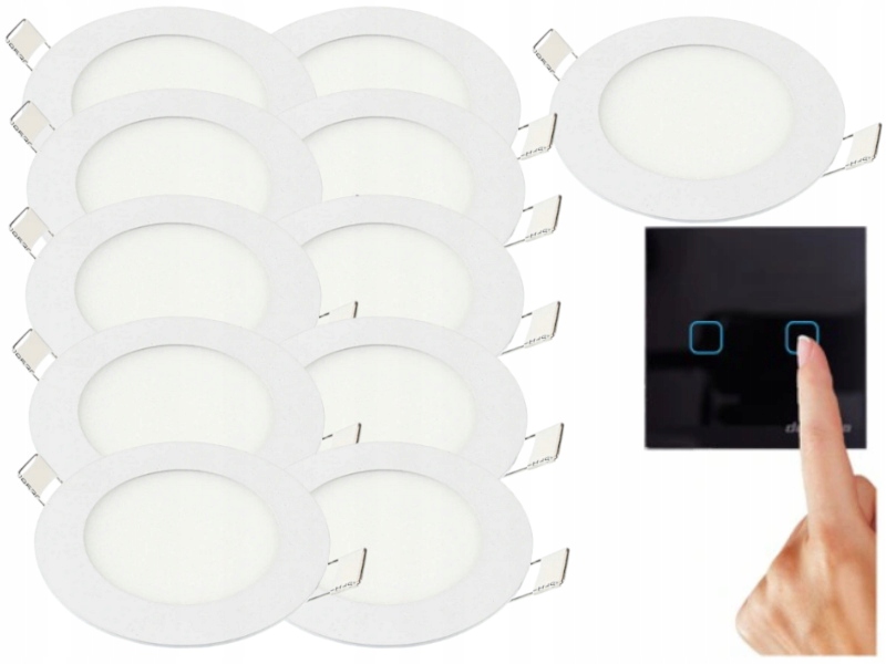 Sada Tenký panel Led svítidlo 3W 11x Vypínač