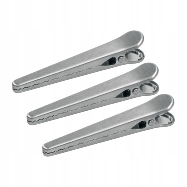 

Komplet 3 Szt.klamerki Stalowe Klipsy Kuchenne