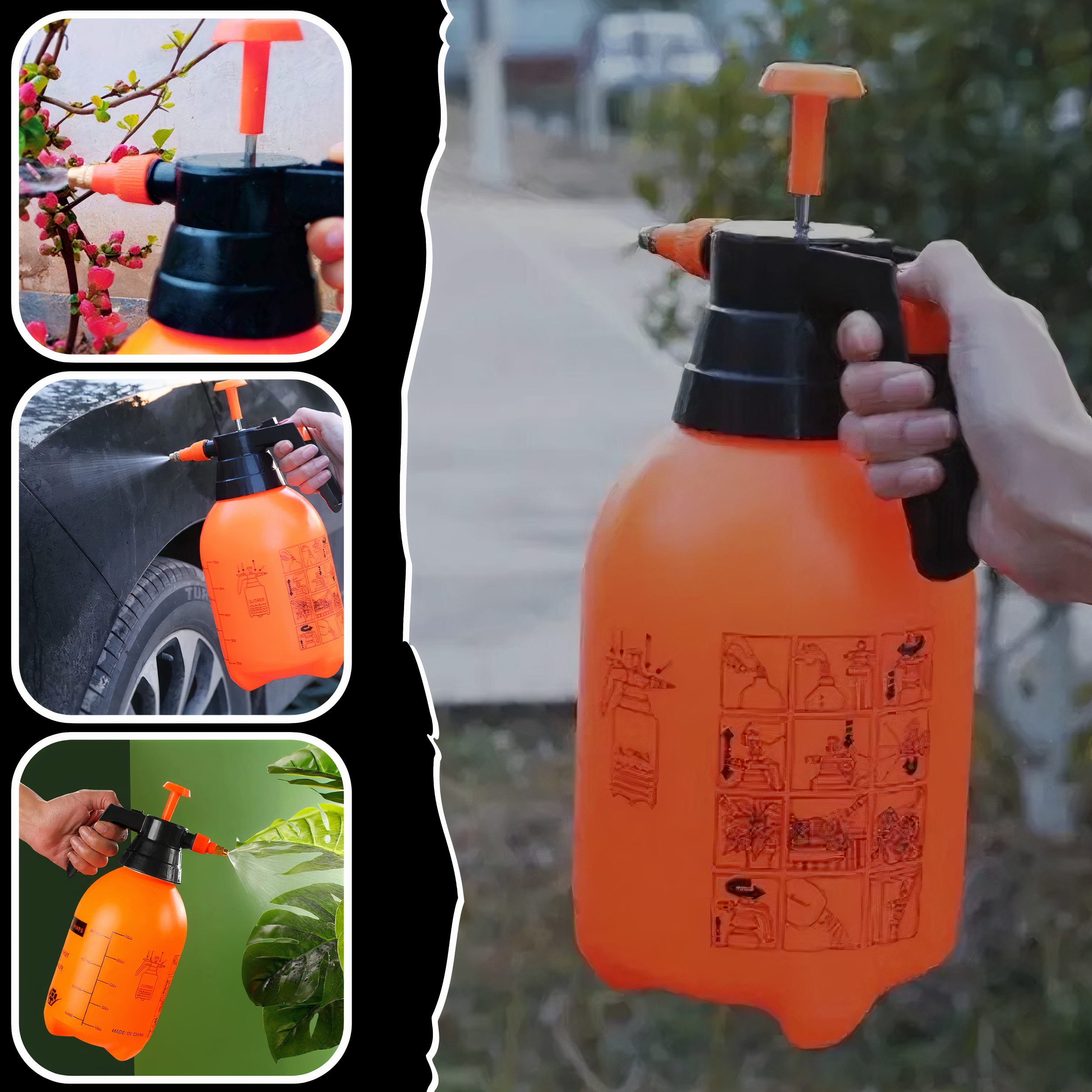 OPRYSKIWACZ CIŚNIENIOWY OPRYSKIWACZ RĘCZNY OGRODOWY DOMOWY SPRYSKIWACZ 2L Stan opakowania oryginalne