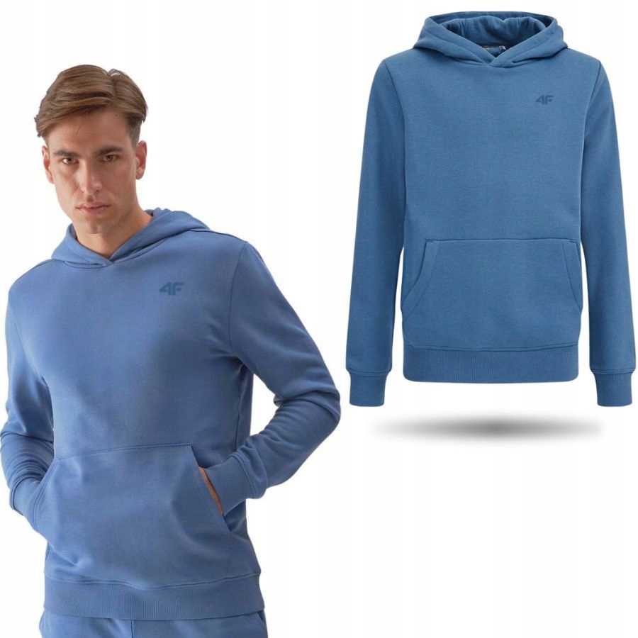 BLUZA MĘSKA 4F DRESOWA SPORTOWA CIEPŁA WYGODNA NA CO DZIEŃ