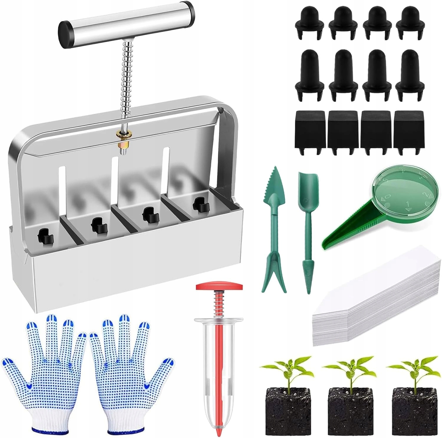 Blokátor půdy 5×5 cm Ruční sada pro výsev