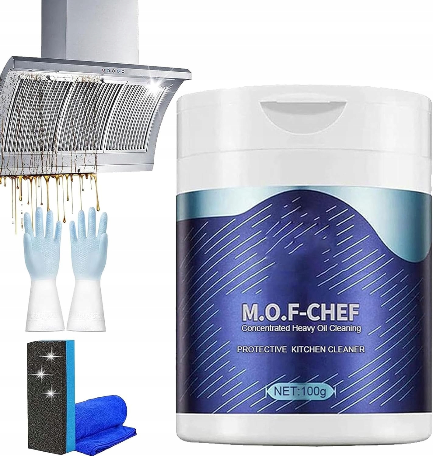 Mof Chef Cleaner Powder, M.o.f Chef Kitchen Cleaner Powder, Mof Chef 15746308724 Allegro.pl