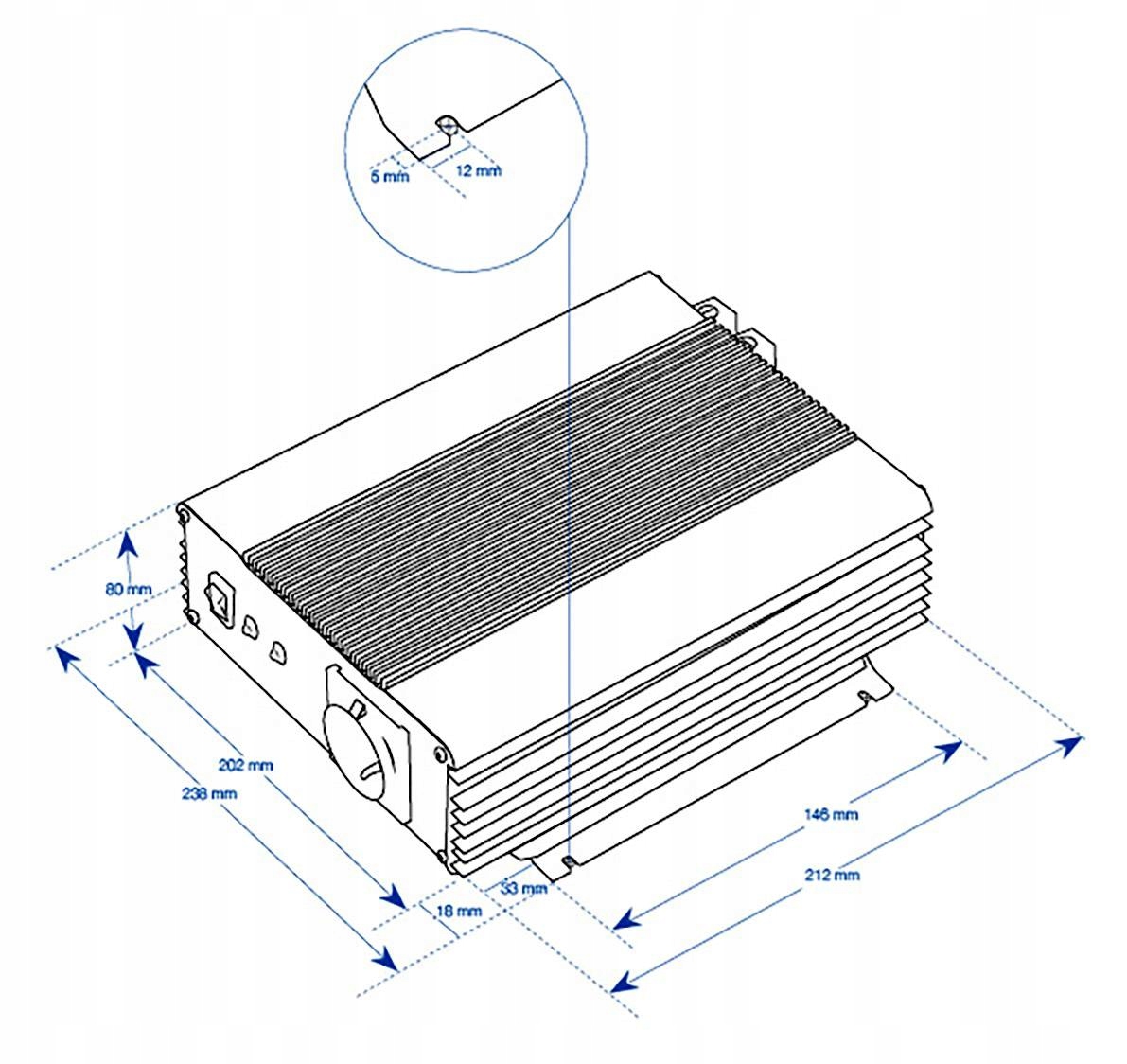 АВТОМОБИЛЬНЫЙ ИНВЕРТОР 24V 230V 600W