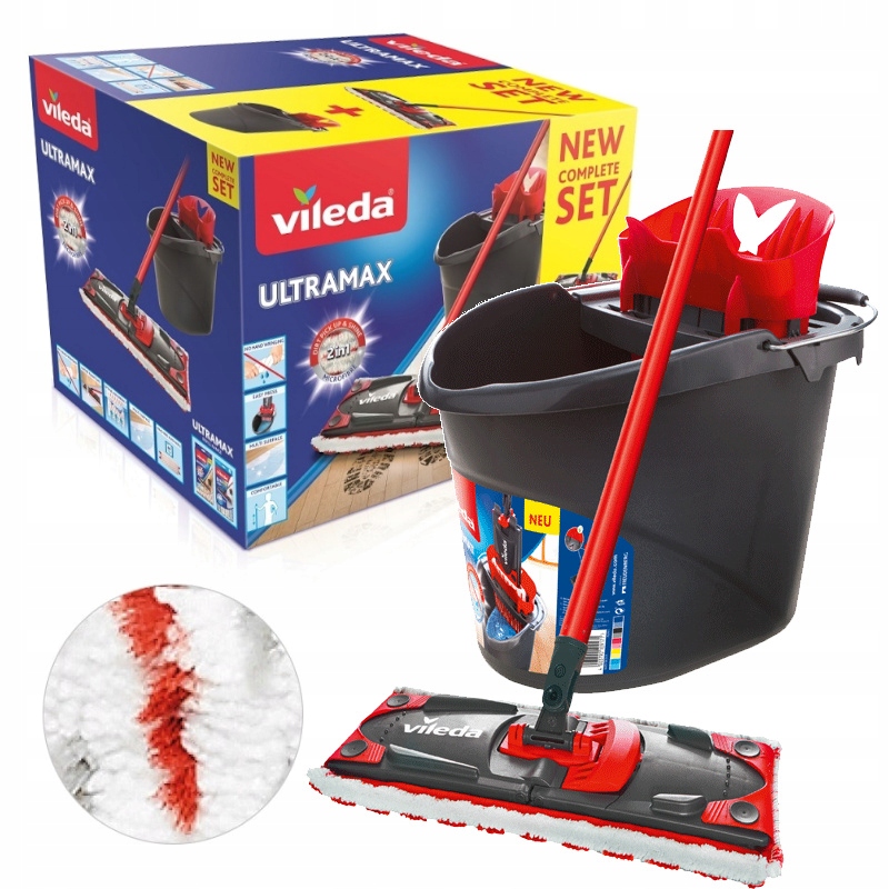 Levně Plochý Mop Vileda Se Ždímačem Kbelík Box Set