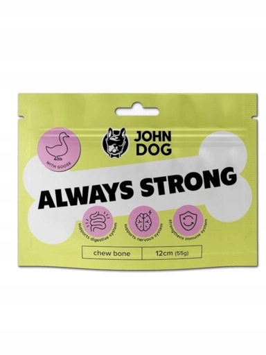 4x JohnDog Kost Always Strong s husou 12 cm