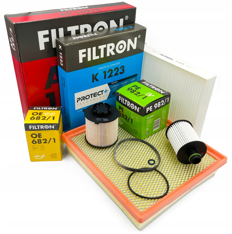 Sada 4 filtrů Filtron Opel Insignia A 2.0 Cdti olej Motul Efe 5W30 5L