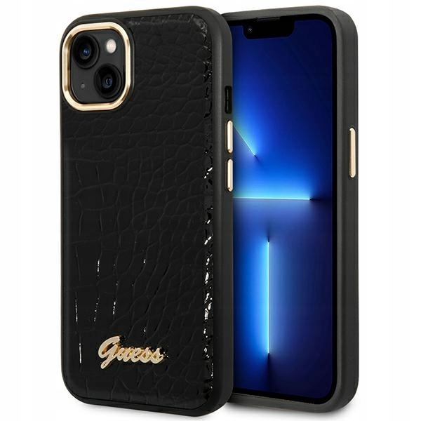 Pouzdro Guess GUHCP14MHGCRHK pro Apple iPhone 14 Plus 15 Plus černá/black hardc