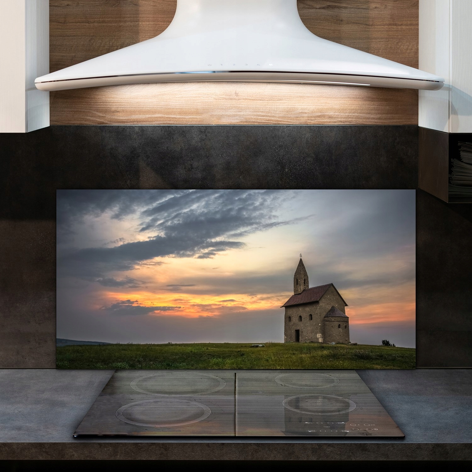 Kościół Słowacja 120x60 Hartowane Panel nad blat Marka Coloray