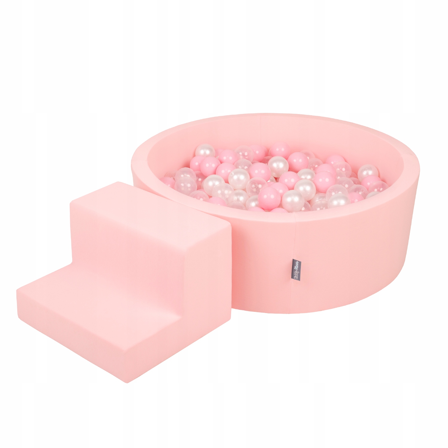 KiddyMoon Piankowy plac zabaw różowy 200 kulek PPZP-OK30D-122