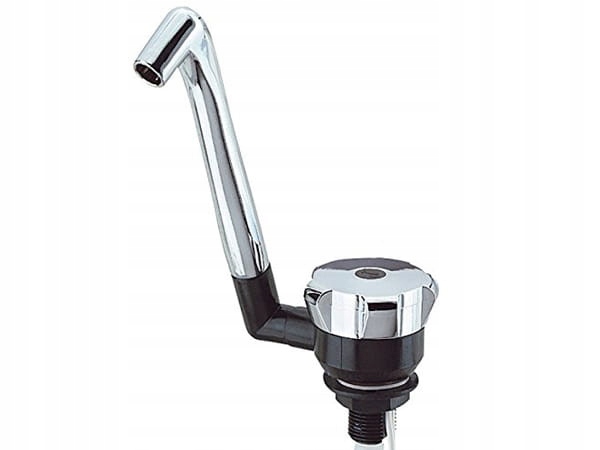 Wylewka kran do przyczepy Comet Novo srebro czarna tylko do zimnej wody Numer katalogowy części 630037