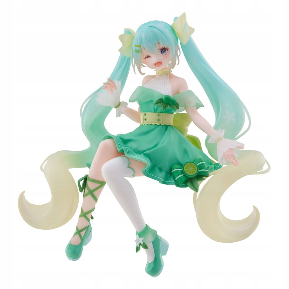 Hatsune Miku Noodle Stopper Pvc Socha Hatsune Miku Lime Ver. 14 cm Figurka