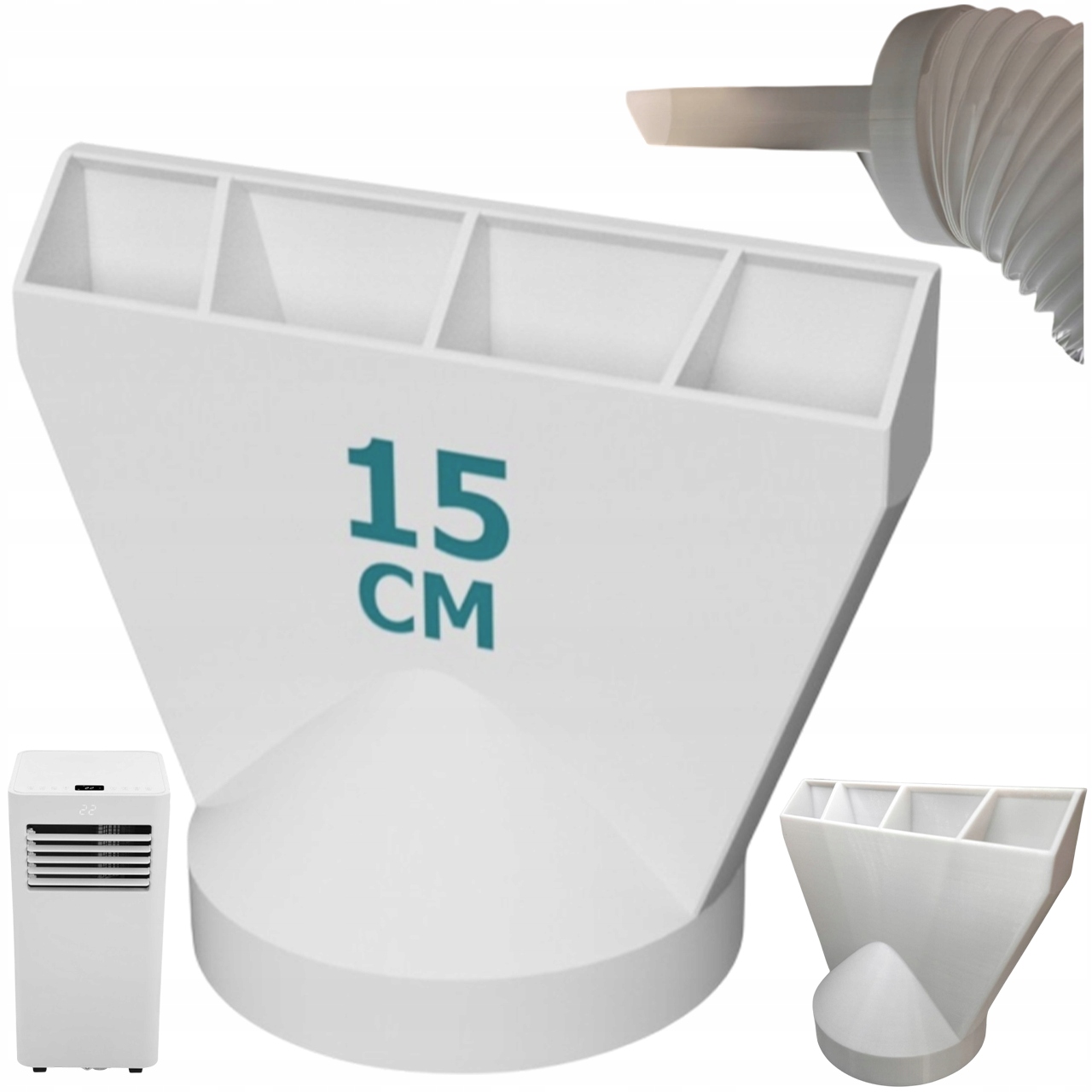 Delospro univerzální zúžená koncovka pro trubky klimatizace 15 cm