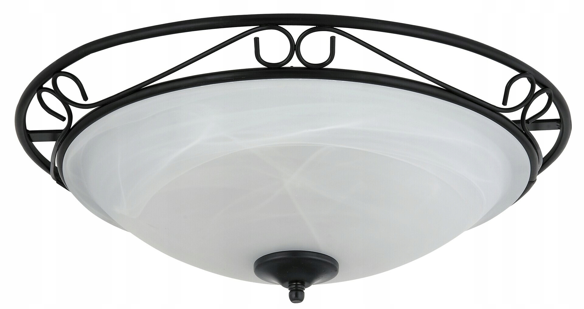 Rabalux Athen 3723 stropné svietidlo E27 3x60W čierne, kov/sklo, IP20