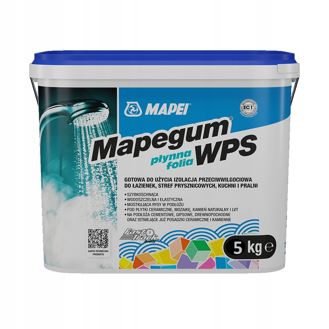 Hydroizolacja folia w płynie Mapei Mapegum Wps 5kg do Wewnątrz do łazienki