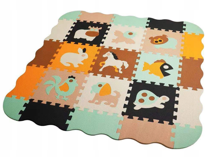 

Duża Mata Piankowa Kojec Puzzle XXL 114x114 cm