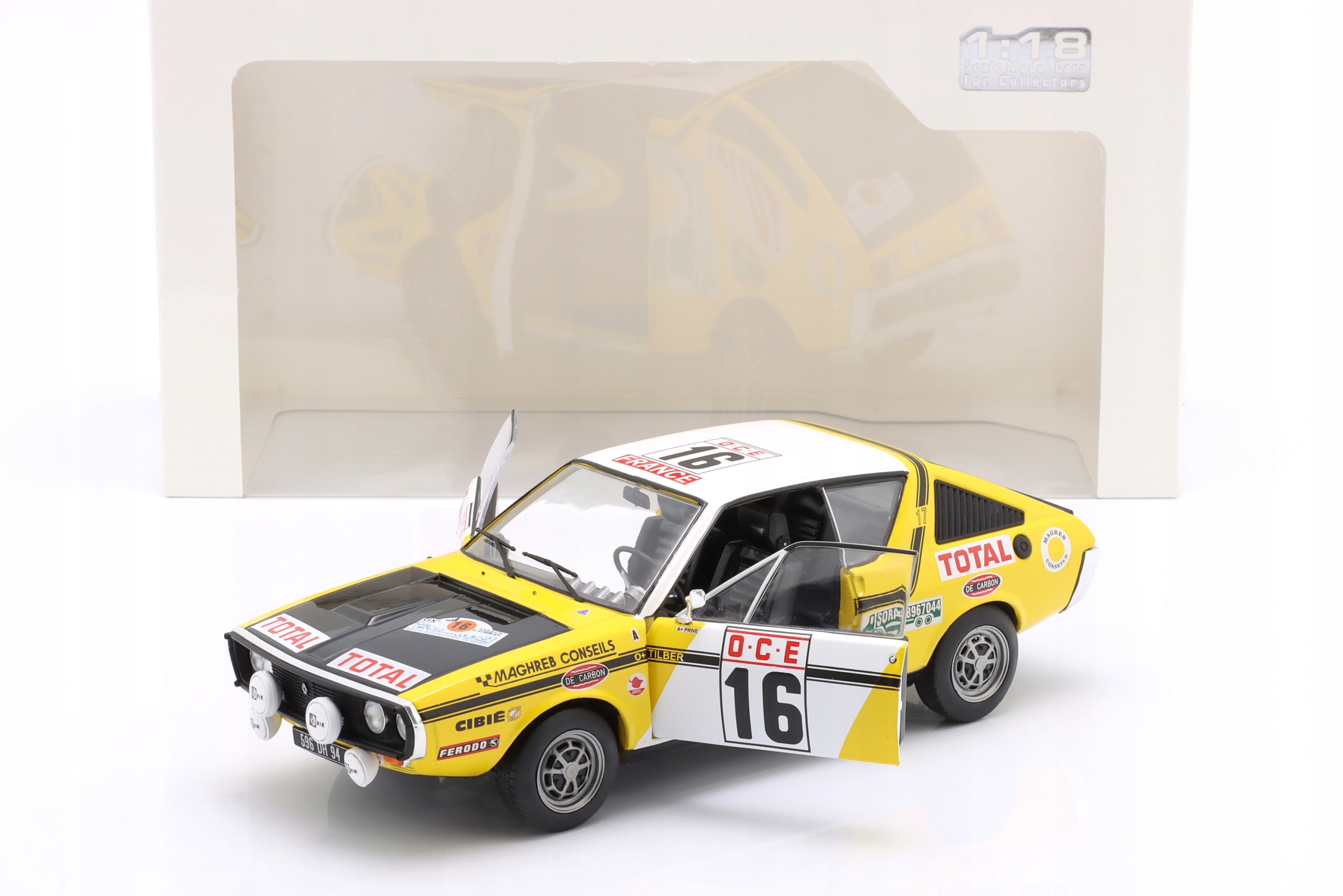 SOLIDO RENAULT 17 GORDINI #16 Prive 6th Rallye Morocco 1976 1:18 s1803709 Marka Solido