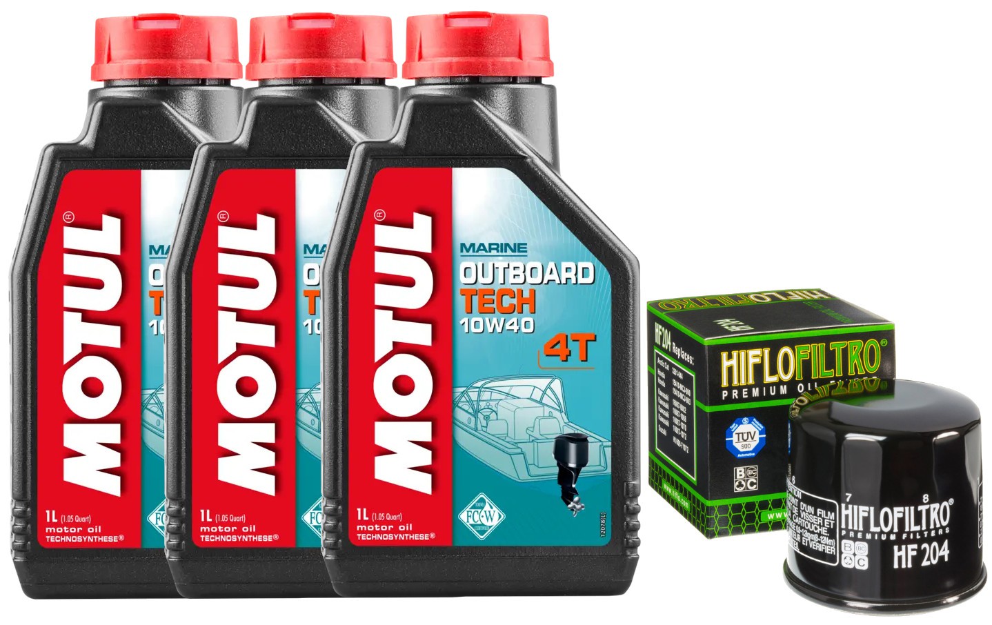 Filter Hiflo olej Motul 10w40 Outboard Tech Yamaha VX Cruiser Deluxe Sport