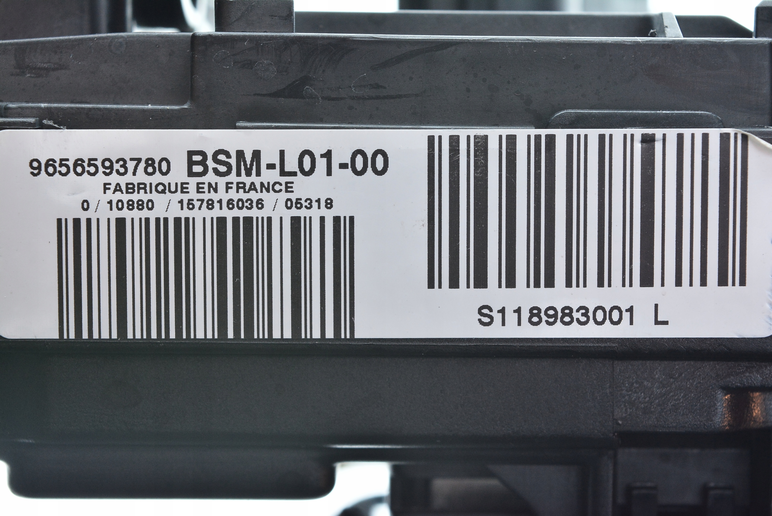 moduł BSM PEUGEOT 407 9656593780 L01 S118983001L Jakość części (zgodnie z GVO) O - oryginał z logo producenta pojazdu (OE)