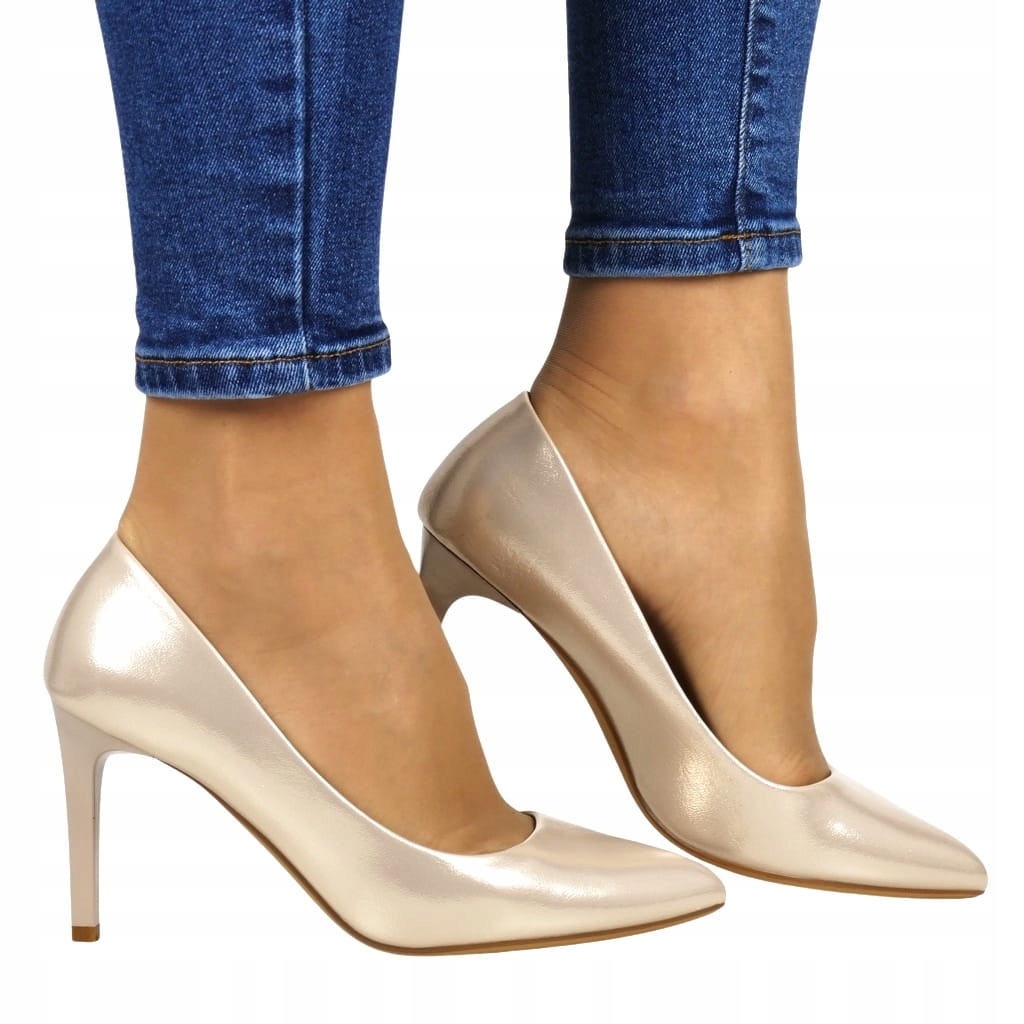 Zlatá Saténová Nová Barva Lodičky S Podpatky Pro Každou Příležitost, Nezbytnost 39