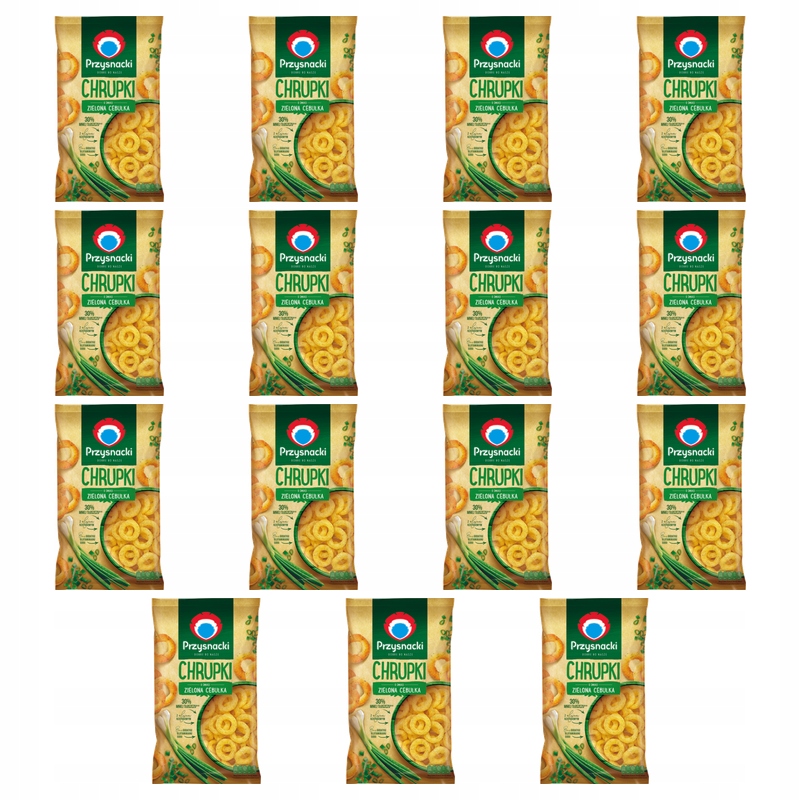 Przysnacki Chrupki o smaku zielona cebulka 140 g X15